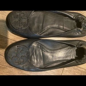 Black Tory Burch Flats